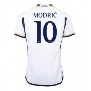 Lacne Muži Futbalové dres Real Madrid Luka Modric #10 2023-24 Krátky Rukáv - Domáci